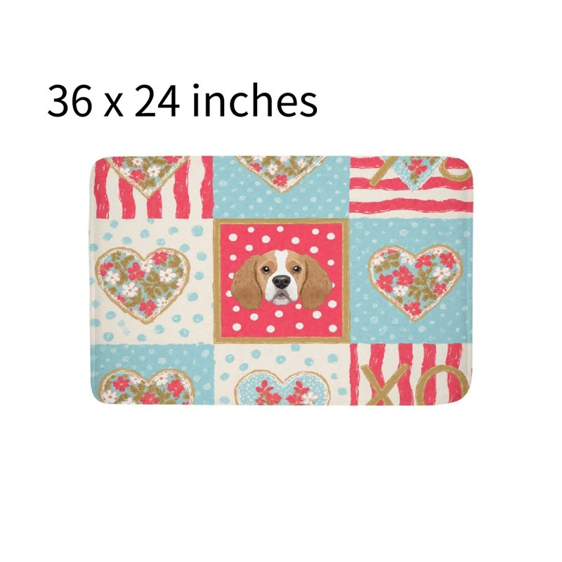 Tapis pour salle de bain Dog Heart