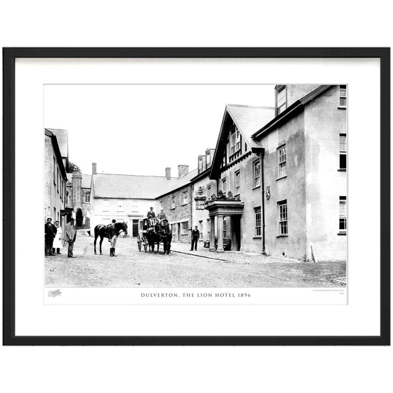 Dulverton, The Lion Hotel 1896 - Single Picture Frame Print, 45cm H x 60cm W x 2.3cm D