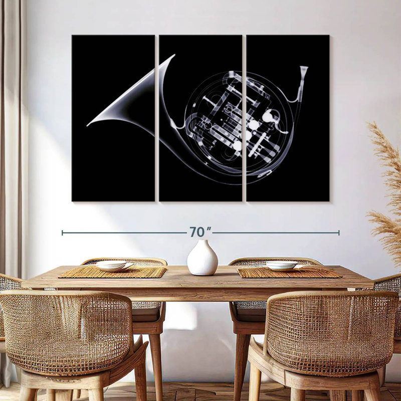 Radiographie du cor français, H 20 po x l 33 po