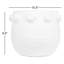 Round Terra-cotta Planter with Raised Dots Design