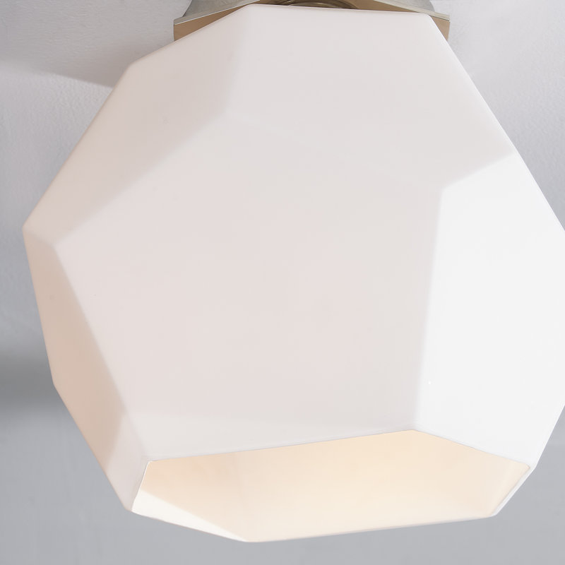 Tring Flush Mount by PEMBROOKE & IVES, Polished Nickel
