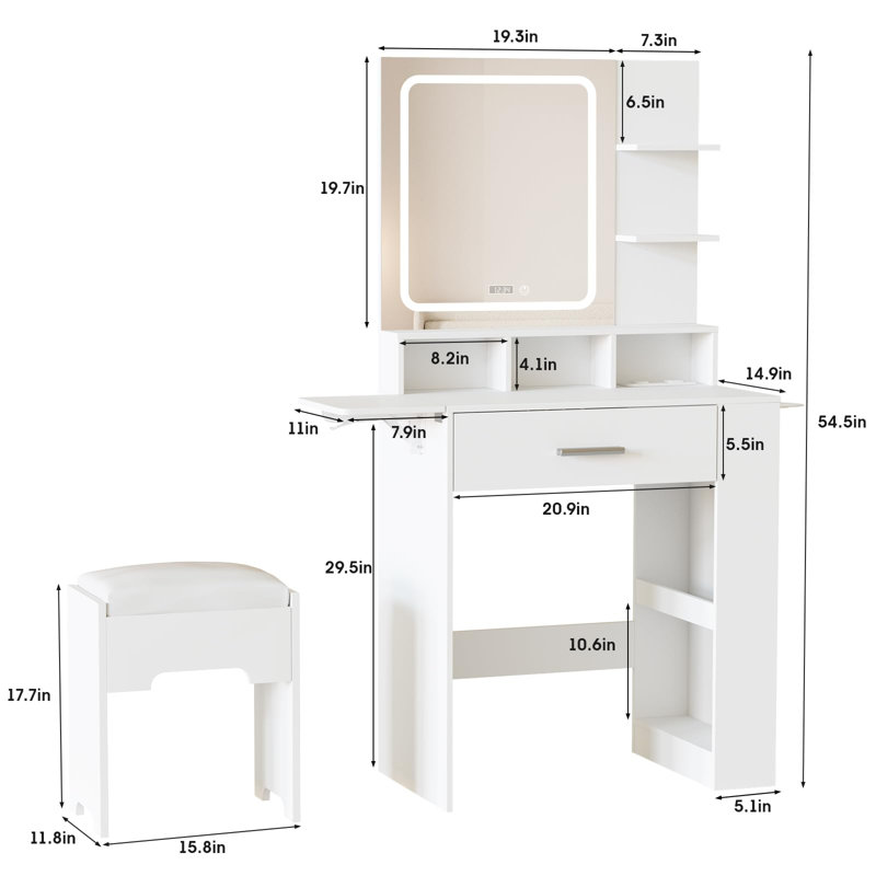 Basso Vanity, White