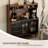 47.24"Solid Wood Pine Sintered Stone tabletop black Sideboard
