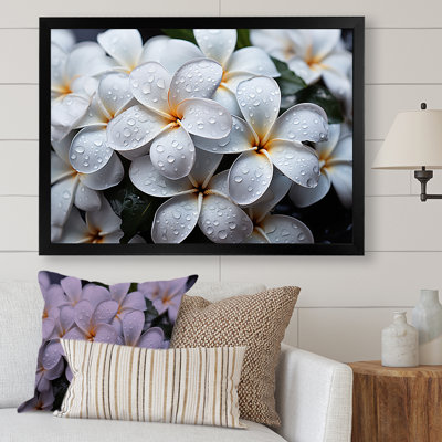 Plumeria pluvieux paradis sur toile