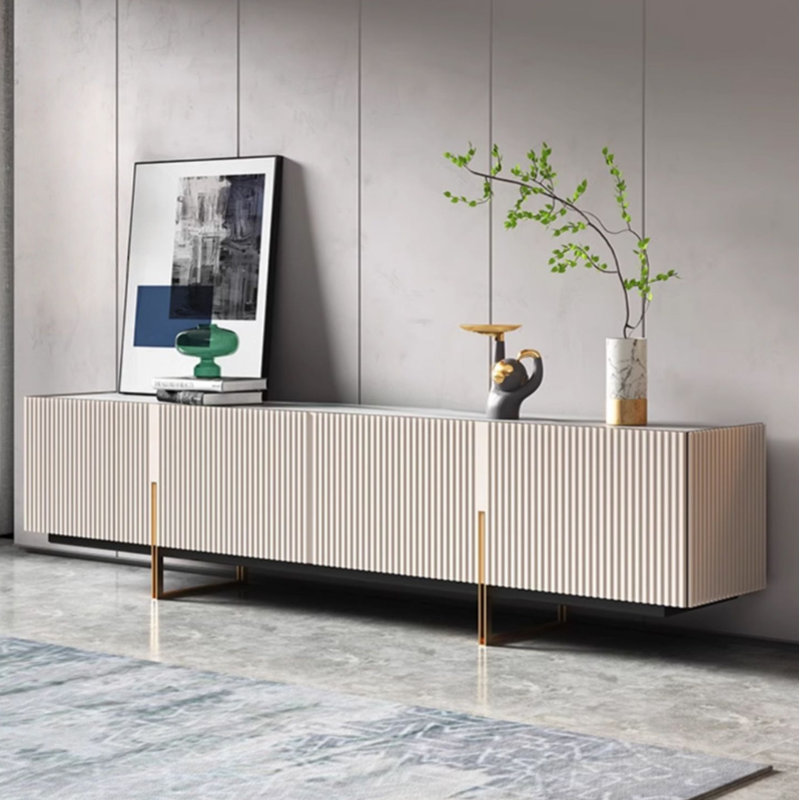 Meuble télé moderne et simple, H 23,62 po x L 86,61 po x l 15,75 po