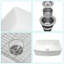 Charmant lavabo en céramique blanche 30 "