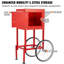 Popcorn Popper Machine 8 Oz Popcorn Maker With Cart 850W 48 Cups Red