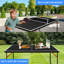 Table de ping-pong pliable et portable de 137 cm (4,5 pieds) avec filet et 2 raquettes - 137 x 76 x 69 cm (54 x 30 x 27 pouces) - MDF - 1 pièce - Noir - Pliable et portable-136228459