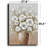 White Floral Vase Canvas Wall Art