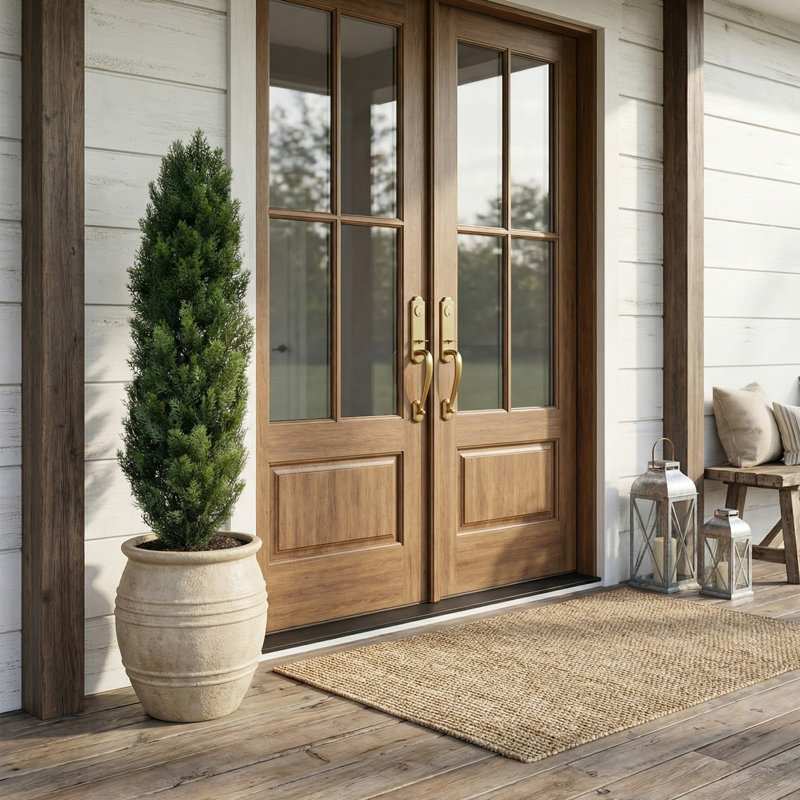 48'' Faux Cedar Topiary in Pot Liner