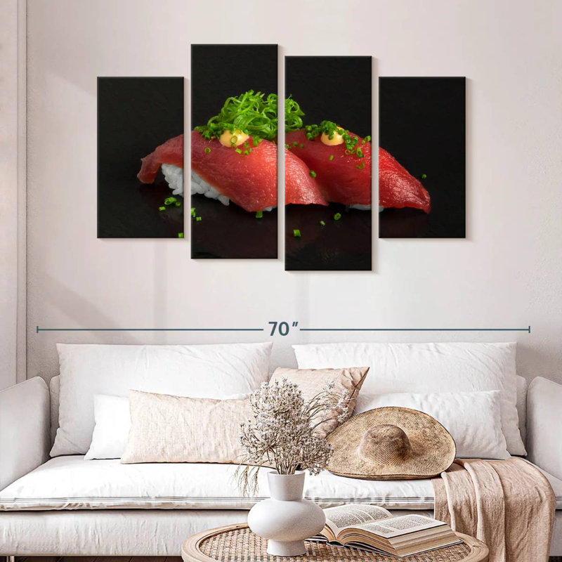 Yarlin nigiri sushi, H 32 po x l 52 po