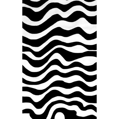 Tapis noir Mikel Ziggy