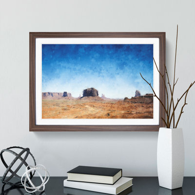 View of Monument Valley in Arizona - Picture Frame Graphic Art