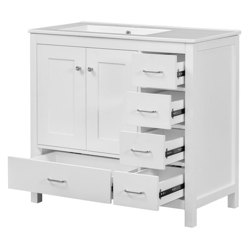 Ensemble de meuble-lavabo 36 po avec lavabo en céramique