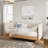 Besan Solid Wood Boucle Upholstered Twin Daybed-266135917