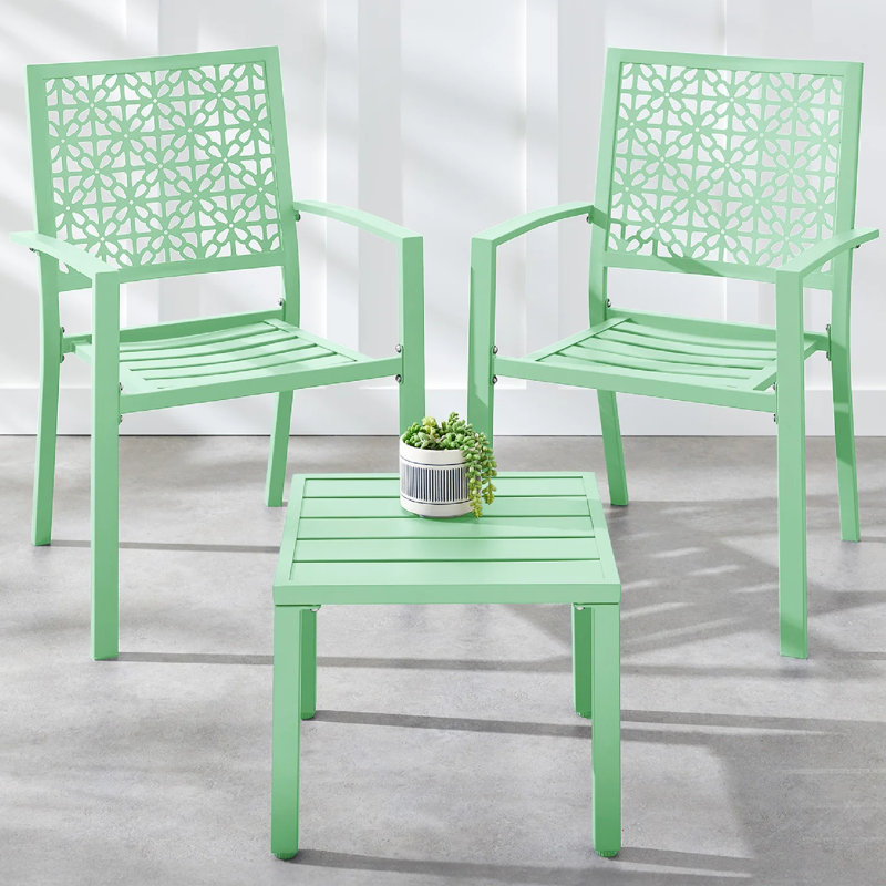 3-Piece Bistro Set, Teal