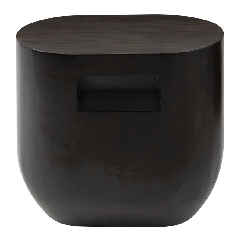Xena Solid Wood Drum End Table
