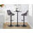 Swivel Upholstered Adjustable Height Counter Stool with Metal Frame-93302426
