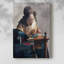 «The Lacemaker», toile tendue sur toile par Johannes Vermeer-956638009