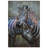 Zebras Iron Hand Painted 3D Wall Art