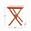 Table bistro Reddish Brown