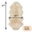Tapis champagne fait à la main Fraley-652355348