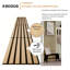 Ensemble de 2 panneaux muraux pliables Acous 12 po x 96 po x 0,4 po, chêne clair
