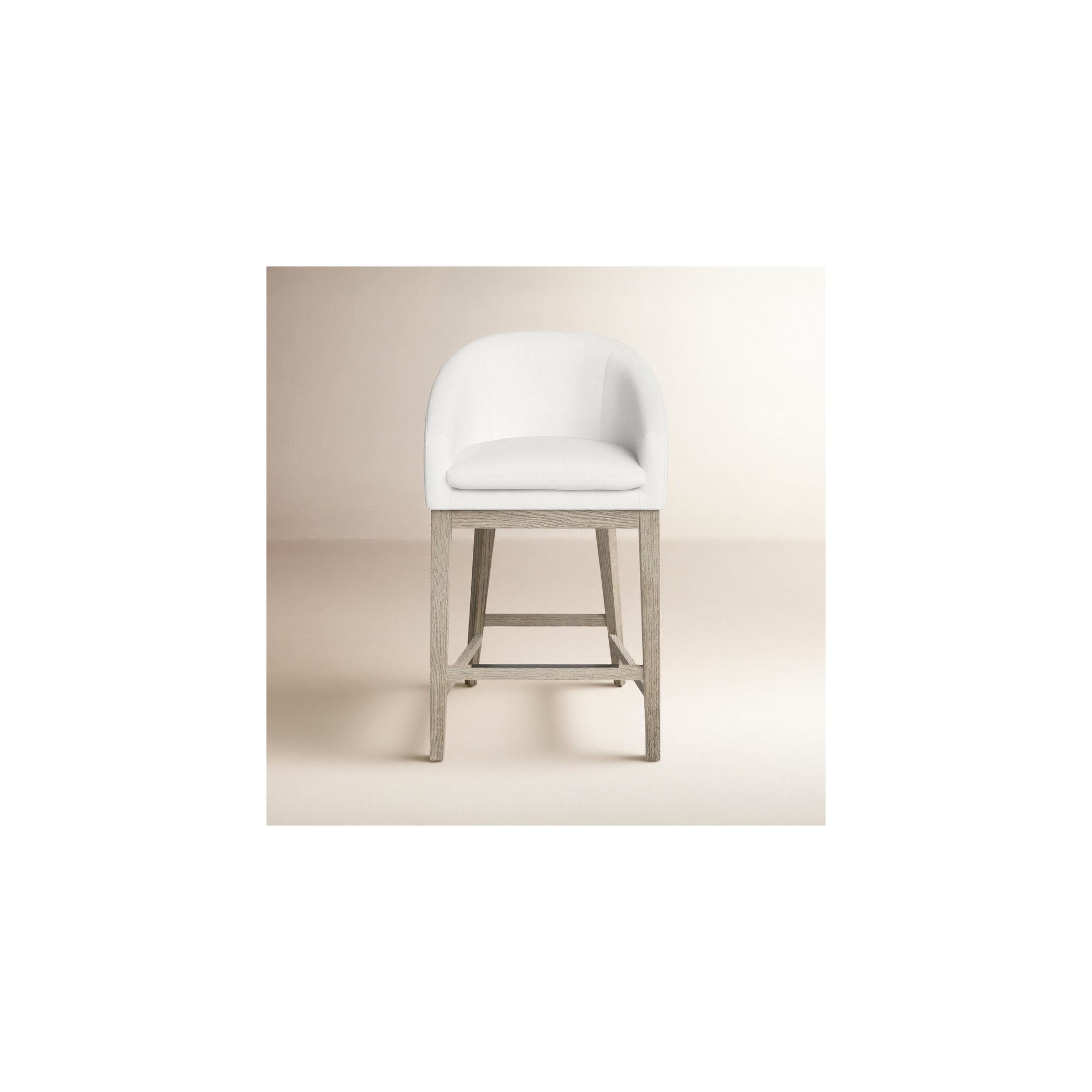 Bethea Round-back 25.98'' Counter Stool, Prestige Pearl Tweed