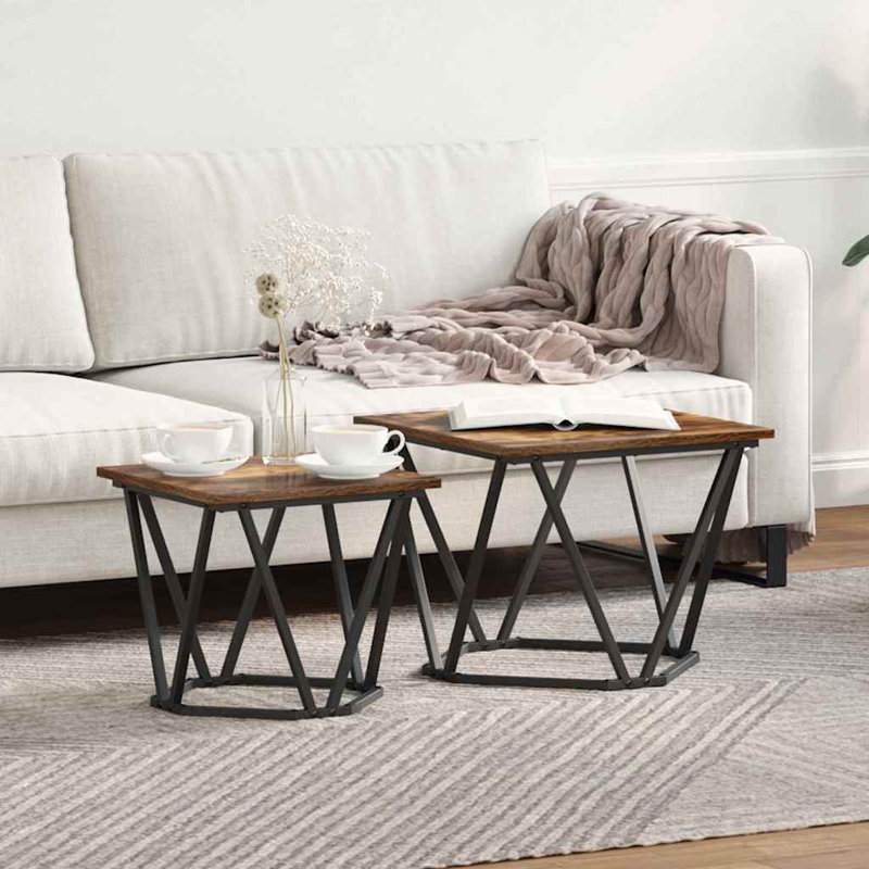 End Table Set, Brown
