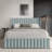 QUEEN SIZE WINGBACK PLATFORM LIFT UP STORAGE BED IN LIGHT BLUE LINEN-1829907420-1829907421
