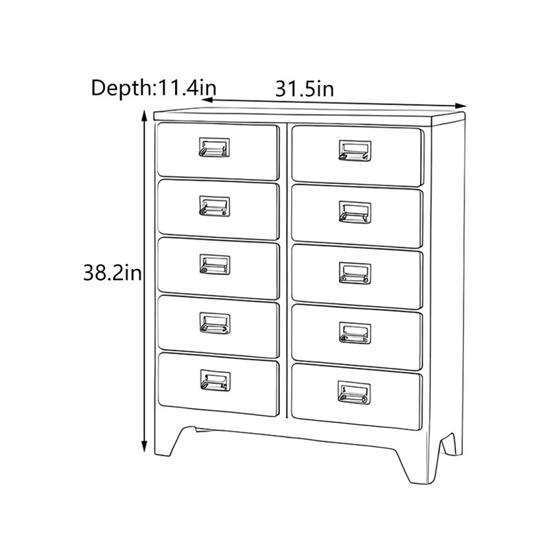 Armoire de hall d'entrée à tiroirs en polyamide, Vert matcha