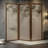 Rustic Chic Folding Pine Wood Room Divider