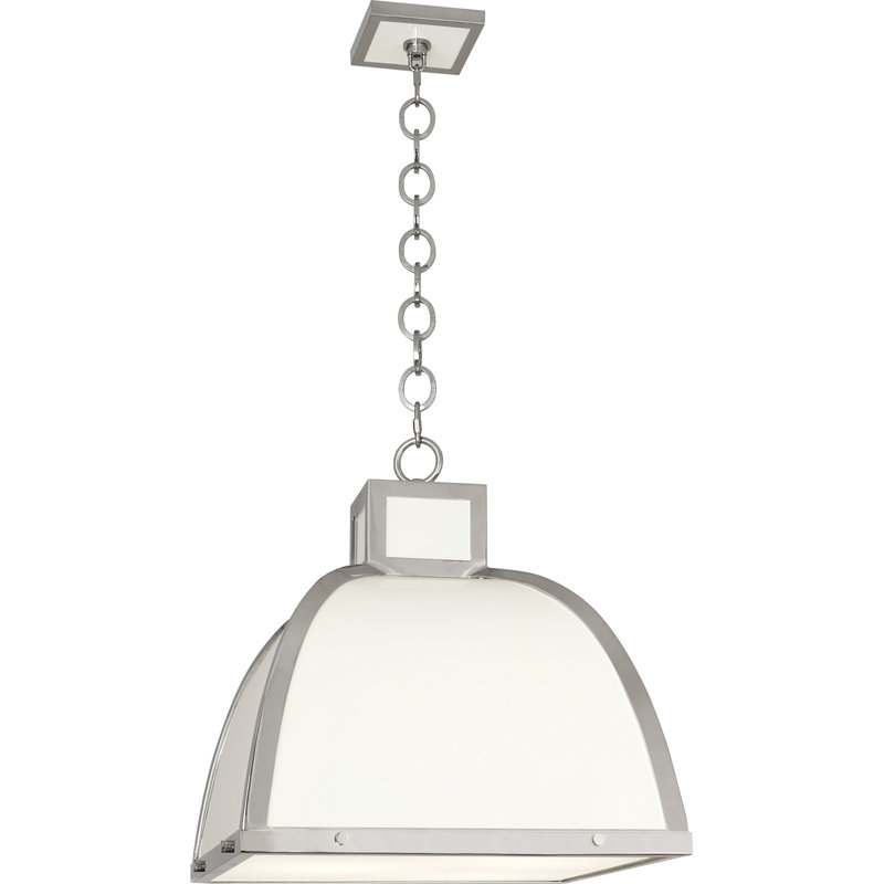 Ranger 3 - Light Chandelier, Glossy White Painted/Polished Nickel Accents