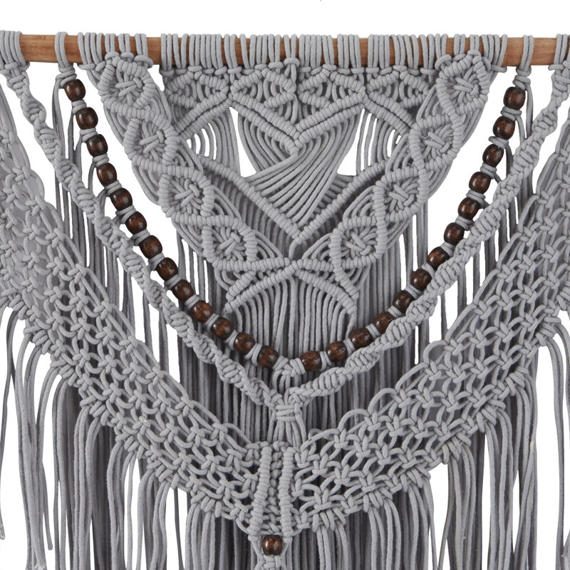 Suspension murale en tissu mélangé avec accessoires de suspension inclus