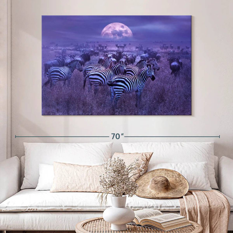 Brampt Lunar Zebras, 34" H x 51" W