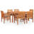 Rectangular 6 - Person Dining Set with Cushions-1871241459-1871241458