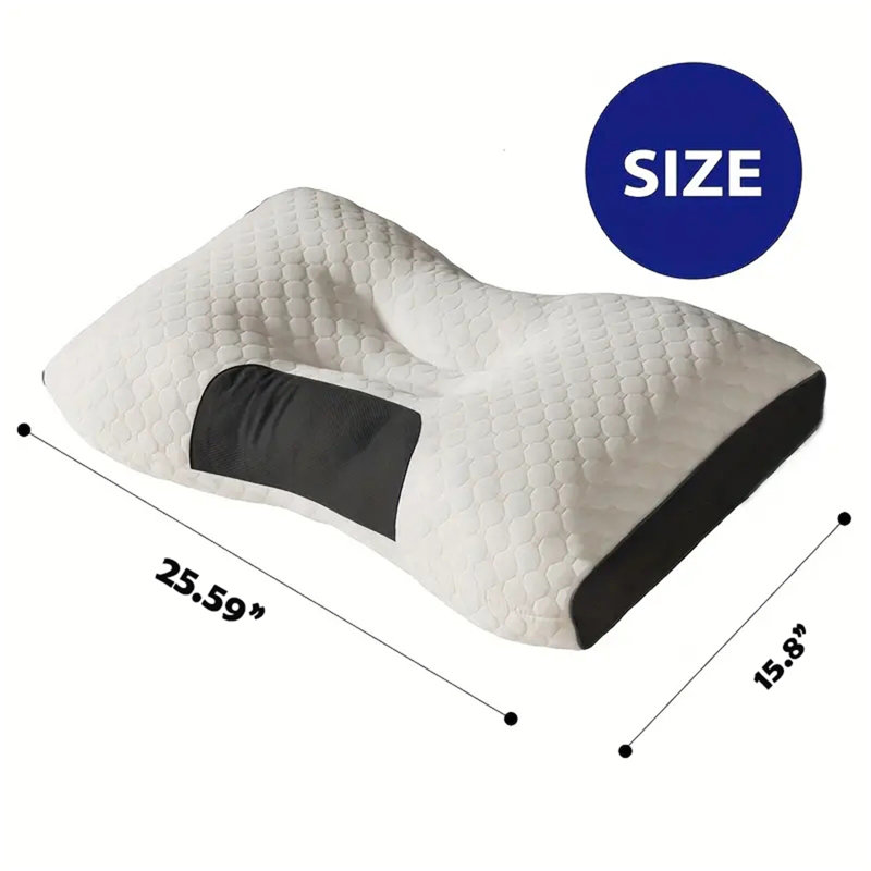 Cervical Pillow for Neck Pain Relief, Ergonomic Pillow for Sleeping, Orthopedic Bed Pillows Support for Side Back Sleepers Set of 2