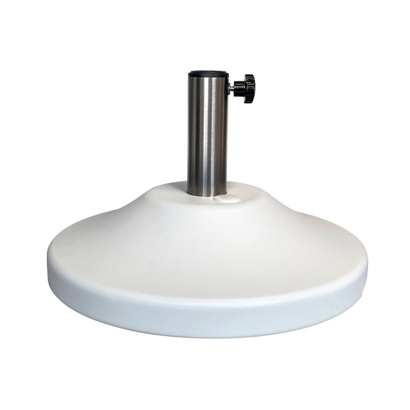 Base de parasol remplissable de qualité supérieure pour table de patio, Blanc