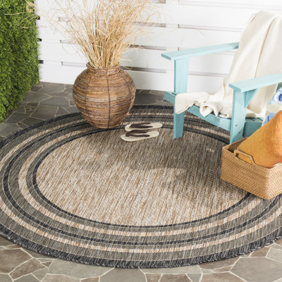 Karli Machine Woven Striped Area Rug