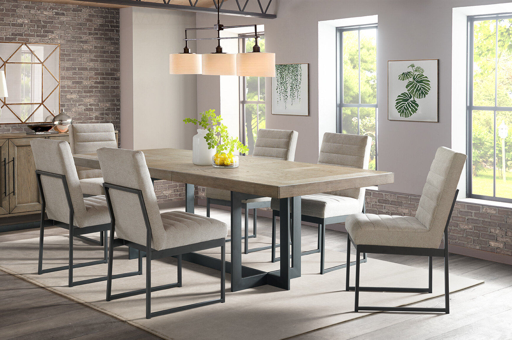 Eminence 7 piece 2025 extendable dining set