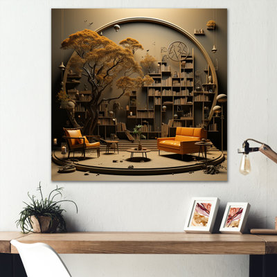 Art moderne sur toile, bibliothèques et art moderne