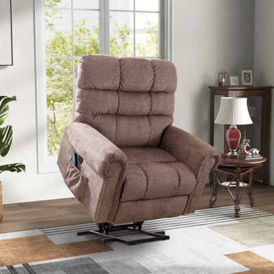 Vayun 41'' Oversized Power Lift Chair - Heated Massage Electric Recliner with USB and Pocket