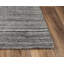 Tapis rayé gris touffeté à la main-2045340169