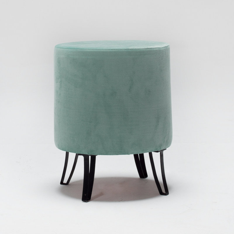Repose-pieds Izaak 15,7 po, Velours vert mer