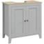 Armoire de salle de bain autoportante Karyah, bois