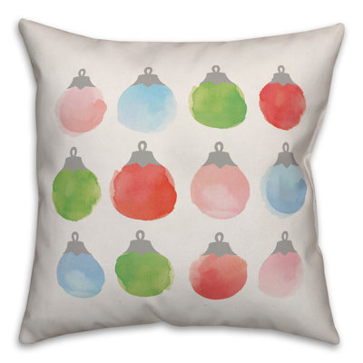  Housse de coussin Watercolor Ornaments