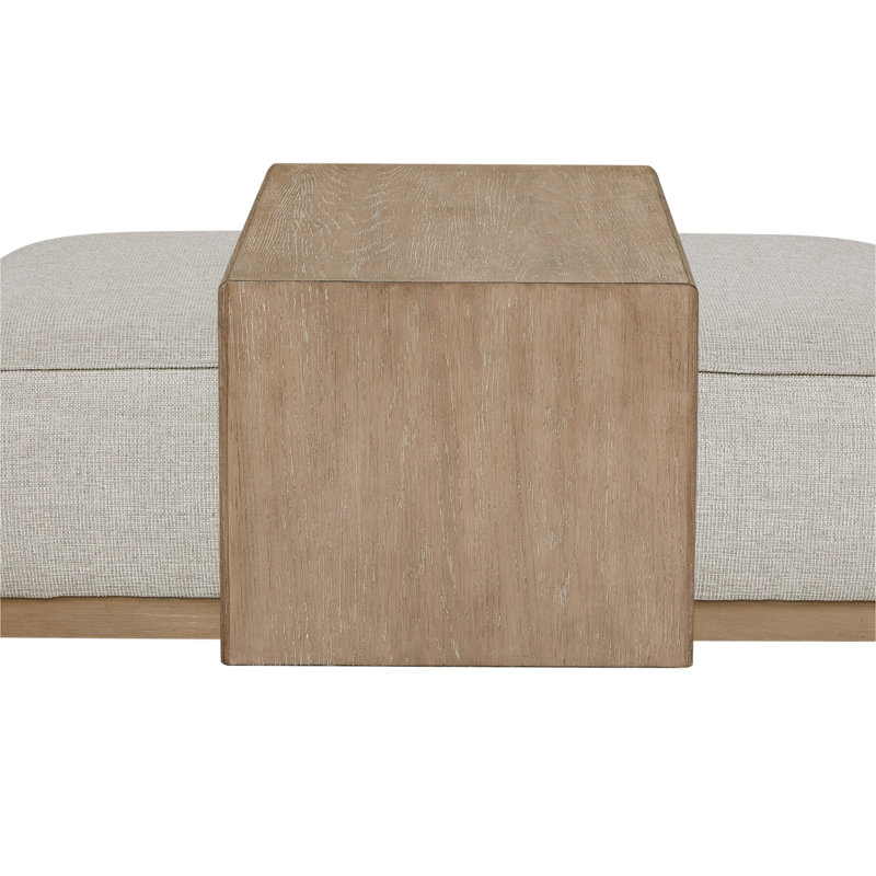 Ottoman & Tray Table - Gray