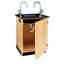 Poste de travail compact en chêne