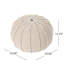 Pouf rond en coton