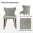 Philibert 20.5''W Mid-century Modern Wing Back Dining Chair With Solid Wood Legs(Set of 2)-1036981746